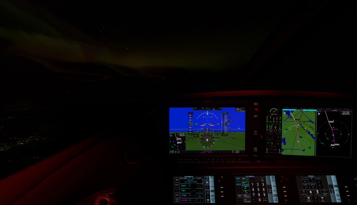 dbflypassion's tweet image. Cirrus Visionjet and Aurora Borealis. #MSFSofficial #Flightfx