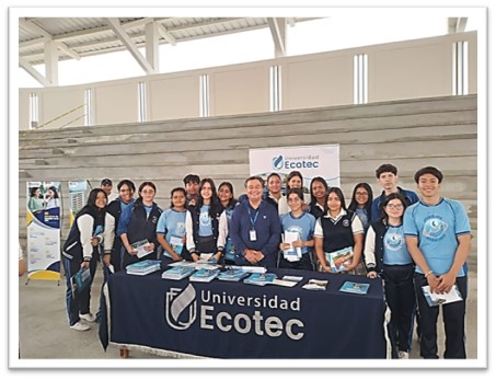 Grupo Rocks! (@admi_uecotec) on Twitter photo Lcdo. Jorge Ycaza -Director de Admisiones, presente en la Feria de Universidades de la Unidad Educativa Padre Marcos Benetazzo de Babahoyo , para dar a conocer nuestra oferta académica, servicios, convenios internacionales, y proceso de admisión de la
<a href="/UnivEcotec/">Universidad Ecotec</a> Lcdo. Jorge Ycaza -Director de Admisiones, presente en la Feria de Universidades de la Unidad Educativa Padre Marcos Benetazzo de Babahoyo , para dar a conocer nuestra oferta académica, servicios, convenios internacionales, y proceso de admisión de la
<a href="/UnivEcotec/">Universidad Ecotec</a>