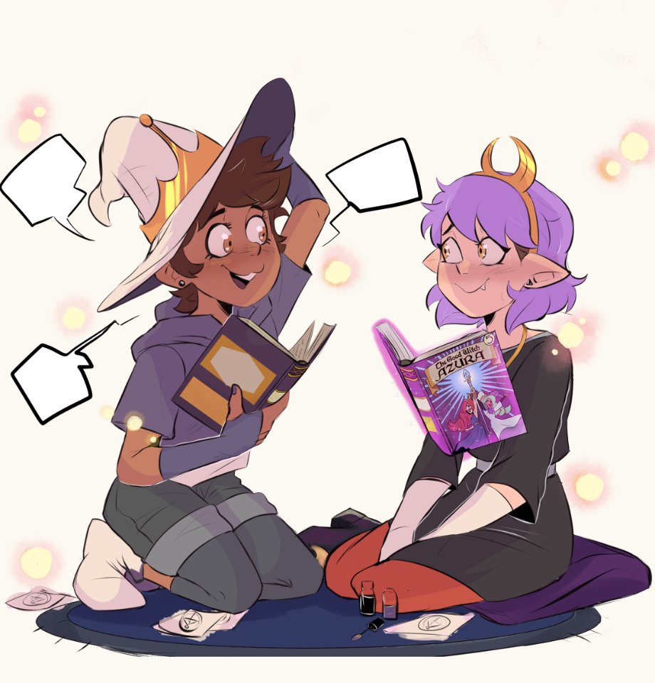 Un hermosa sesión del club secreto de libros de azura #TheOwlHouse #lumity  @cafe_cxonmilk, image size:920x960