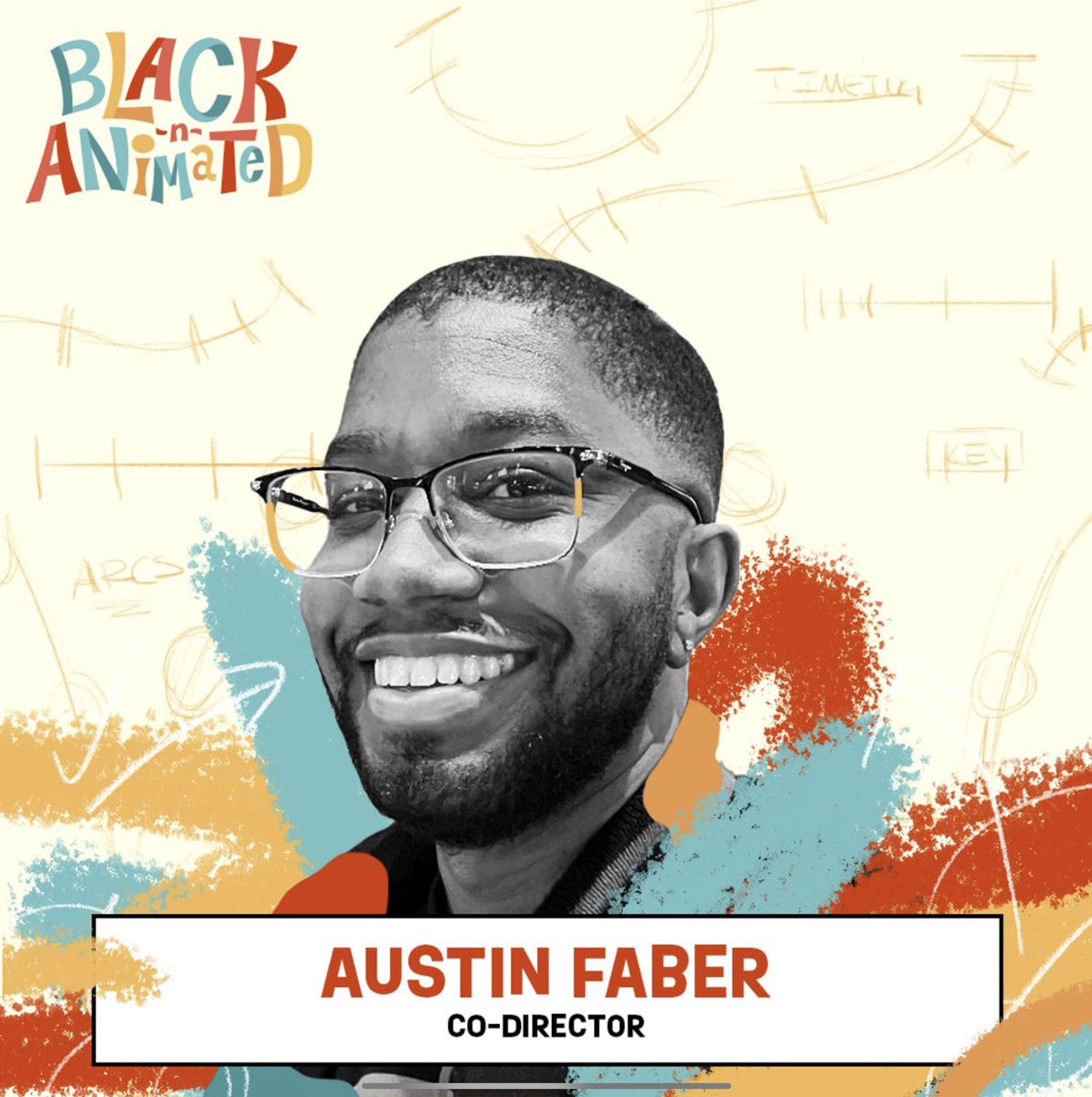 Blacknanimated's tweet photo. Meet Austin Faber, Co-Director of Black N Animated! Swipe left to learn more! https://t.co/4BX9AaEzAd