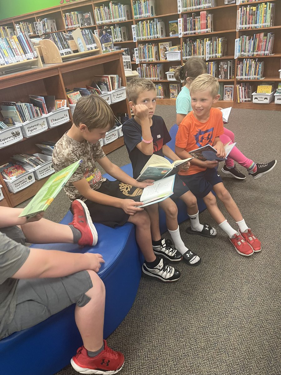 First grade library time is the best!!!! Let’s cozy up with a good book!!