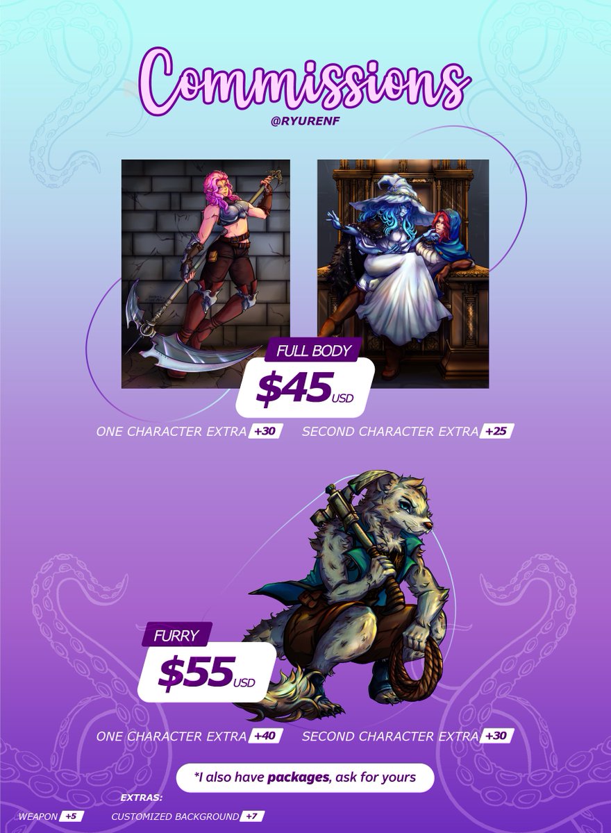 RyurenFate *Commissions OPEN*! tweet media