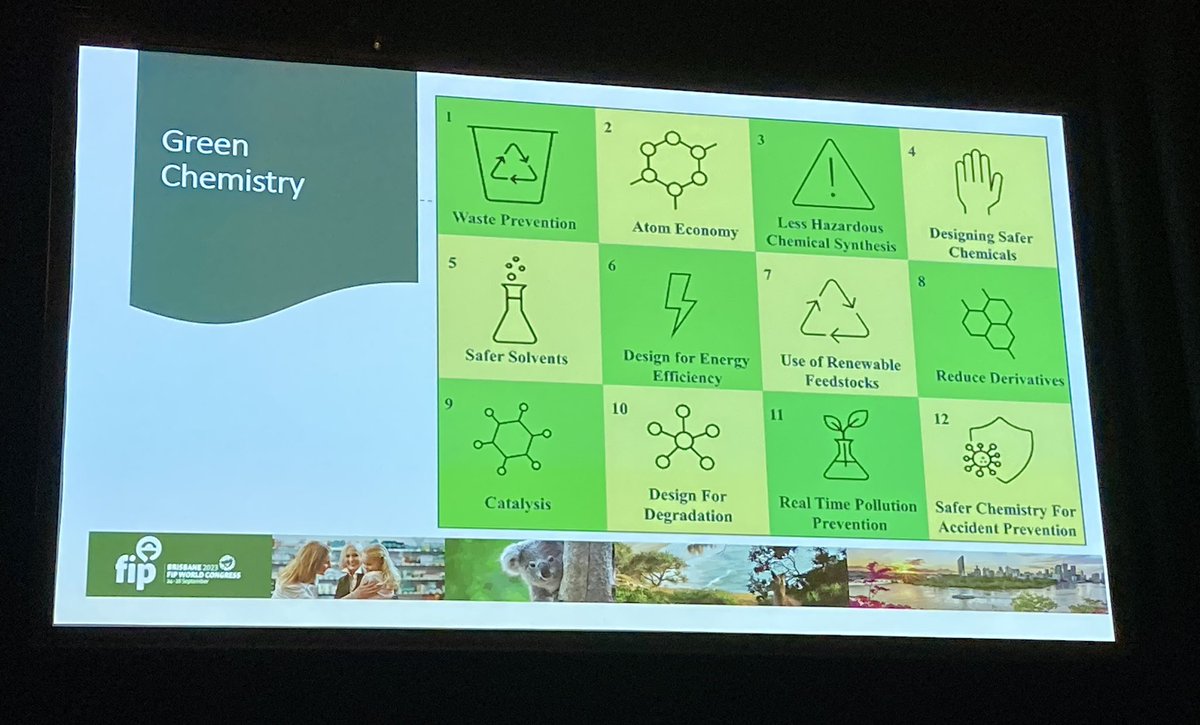 Rx4Climate's tweet photo. Such great information for @FIP_BPS in this #FIP2023 session! @shellyza123 &amp; @iamChimaAmadi share steps that #pharmaceutical #scientists can take… from today. #GreenerTogether https://t.co/jI9wMGdRES