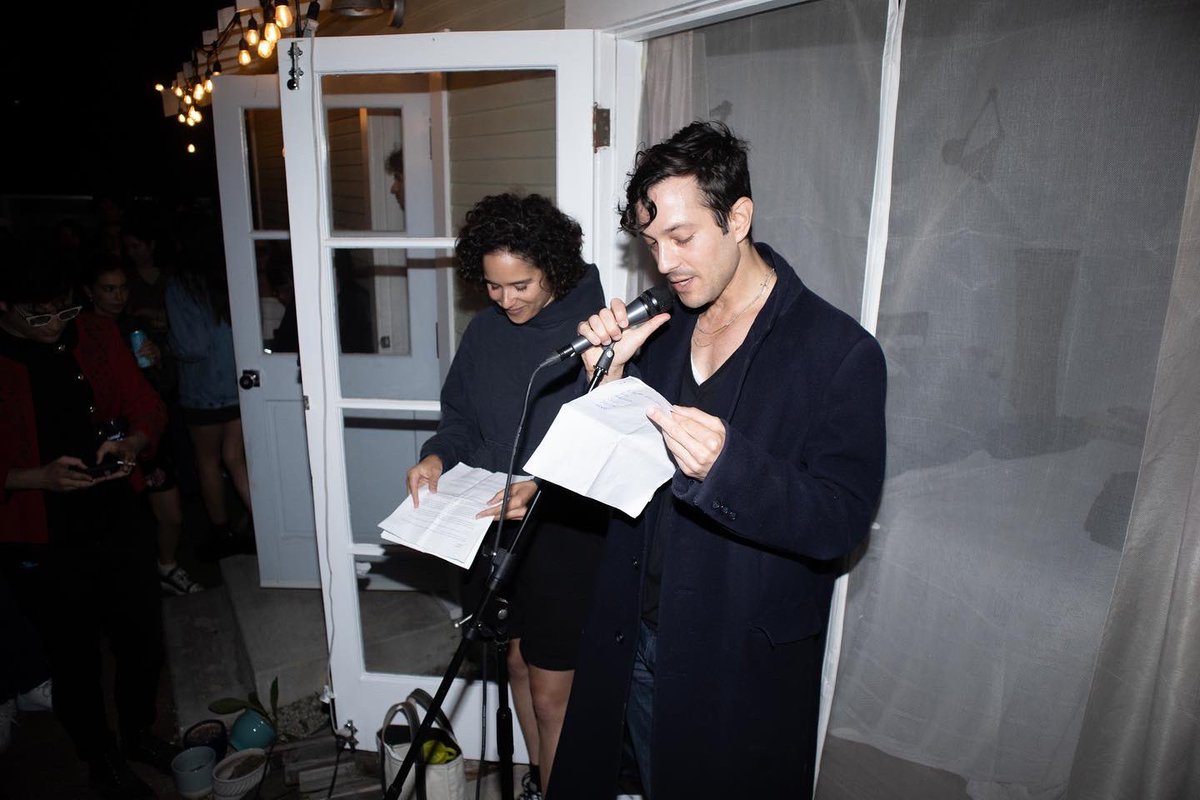 therealsjloren's tweet photo. Me and this young cricket are touring SALT, play/dance we wrote to Cyprus and London. It’s inspired by Euripides’ Medea with Jason and Medea a pair of ruthless LA artists out for money, clout and power. If any of you psychopaths are in either of those locations, hit me up! https://t.co/4wdPFQZqvE