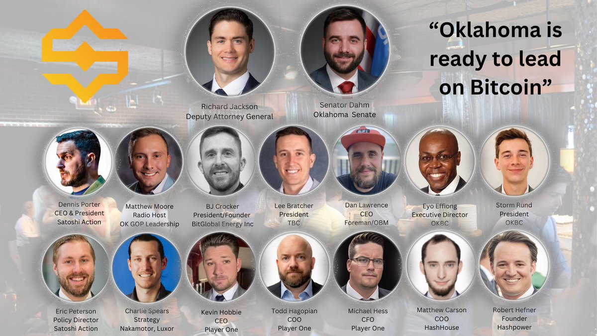 BREAKING: Oklahoma is 'ready to lead' the nation on #Bitcoin and #Bitcoin mining!