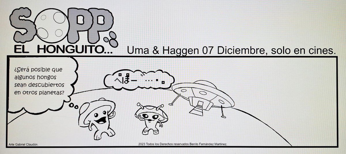 BinsSalva's tweet image. #Sopp #Soppelhonguito nos lleva a una aventura extra planeta. #UmayHaggen 7 de diciembre sólo en cines @UmaHaggen