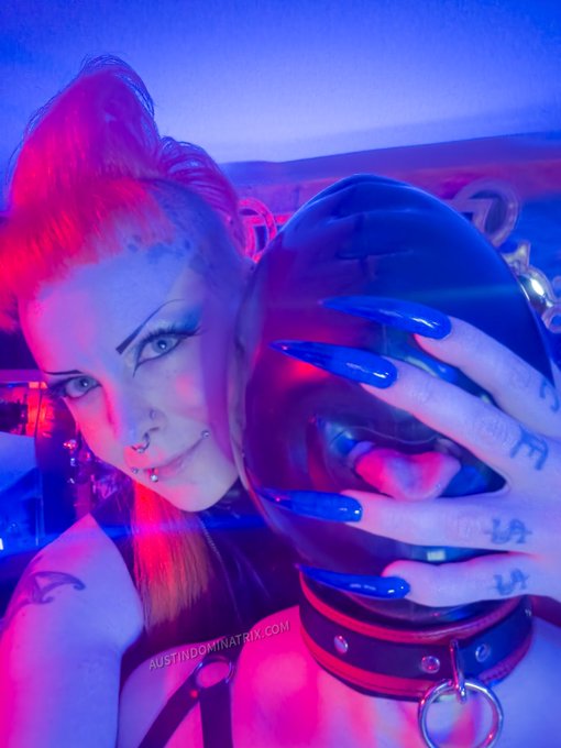 This adorable little latex sissy's girlfriend booked him a session with Me for his birthday.   I turned