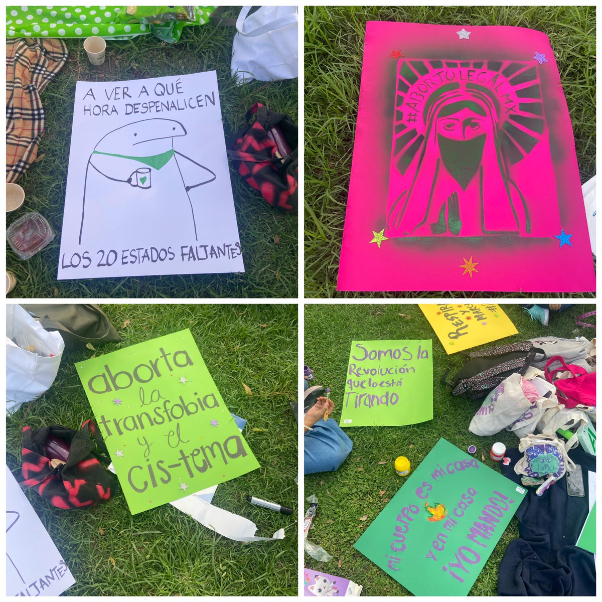 ¡Abortar es un derecho y estamos listas para salir a gritarlo este #28S! Les compartimos un poquito del picnic verde en el que nos preparamos para la marcha 💚🔥 Nos vemos este jueves a las 2pm en la Glorieta de las Mujeres que Luchan 🫶🏽