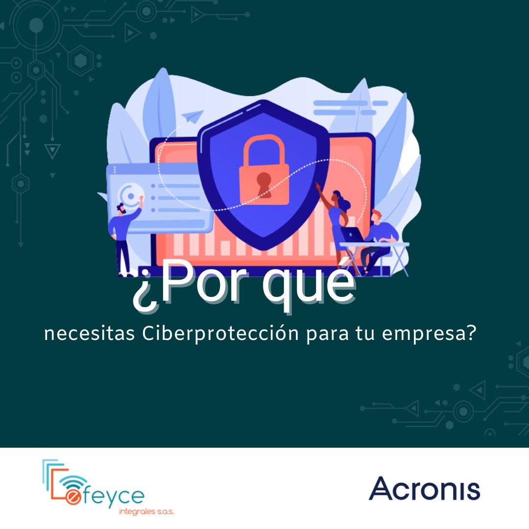 EfeyceCol's tweet photo. Los ciberdelincuentes evolucionan constantemente. 🤯 La ciberprotección actualizada te ayuda a mantener un paso adelante, detectando y defendiéndote contra las últimas amenazas digitales.🤩

#efeyce #acronis #ciberseguridad #protecciondatos #Sofware #prevencion #DatosSeguros https://t.co/0ApNBWa6HI