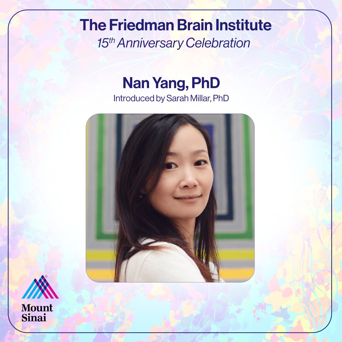 EXCITED TO CELEBRATE #FBIat15? W/ an introduction by Dr. Sarah Millar, Dr. @NanYang_NY presents “Neuronal Autophagy & Schizophrenia: Explorations through Human Stem Cell-Derived Models”. Both INTERESTING & EXCITING, this presentation is NOT TO MISS! RSVP ➡️tinyurl.com/2dn9bknk