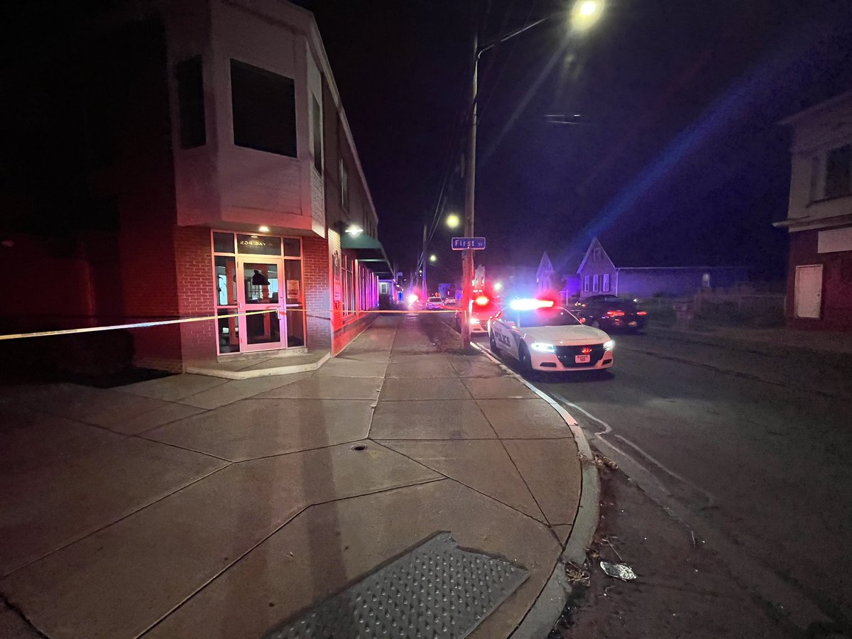 Large police scene on First Street in the City of Rochester. Media staging area being set up. We also passed a much smaller scene on Seventh Street. With <a href="/BenDensieski/">Ben Densieski</a>