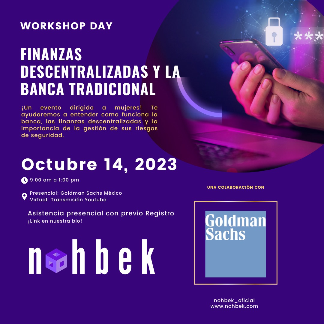 nohbek_oficial's tweet photo. π Descubre el Futuro de las Finanzas en Nuestro Workshop Day π
π
Fecha: 14 de octubre de 2023
π Hora: 9:00 am - 1:00 pm
ποΈ Cupo Limitado a 15 personas evento presencial. https://t.co/jjqwmhLZrz
#FinanzasDescentralizadas #WorkshopDay #NohbekWomen #CommunityTeamWorks https://t.co/Gxf5OsoK2M