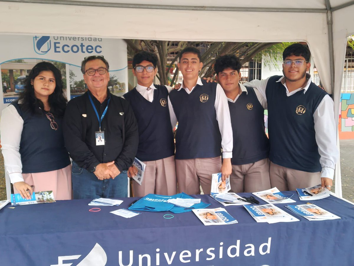 Grupo Rocks! (@admi_uecotec) on Twitter photo Lcdo. Jorge Ycaza -Director de Admisiones, presente en la Feria de Universidades de la Unidad Educativa Julio María Matovelle del cantón La Troncal, para dar a conocer nuestra oferta académica, servicios, convenios internacionales, y proceso de admisión de la
<a href="/UnivEcotec/">Universidad Ecotec</a> Lcdo. Jorge Ycaza -Director de Admisiones, presente en la Feria de Universidades de la Unidad Educativa Julio María Matovelle del cantón La Troncal, para dar a conocer nuestra oferta académica, servicios, convenios internacionales, y proceso de admisión de la
<a href="/UnivEcotec/">Universidad Ecotec</a>