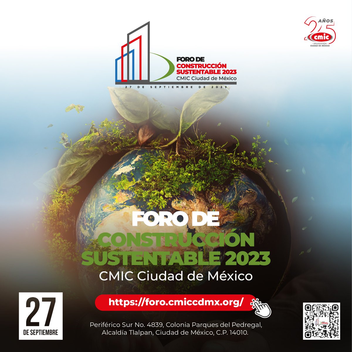 CMIC_CDMX's tweet photo. Foro de Construcción Sustentable 2023🏗️♻️
Regístrate aquí👉 https://t.co/bVTty0CzjD https://t.co/mJd2UMwSR9