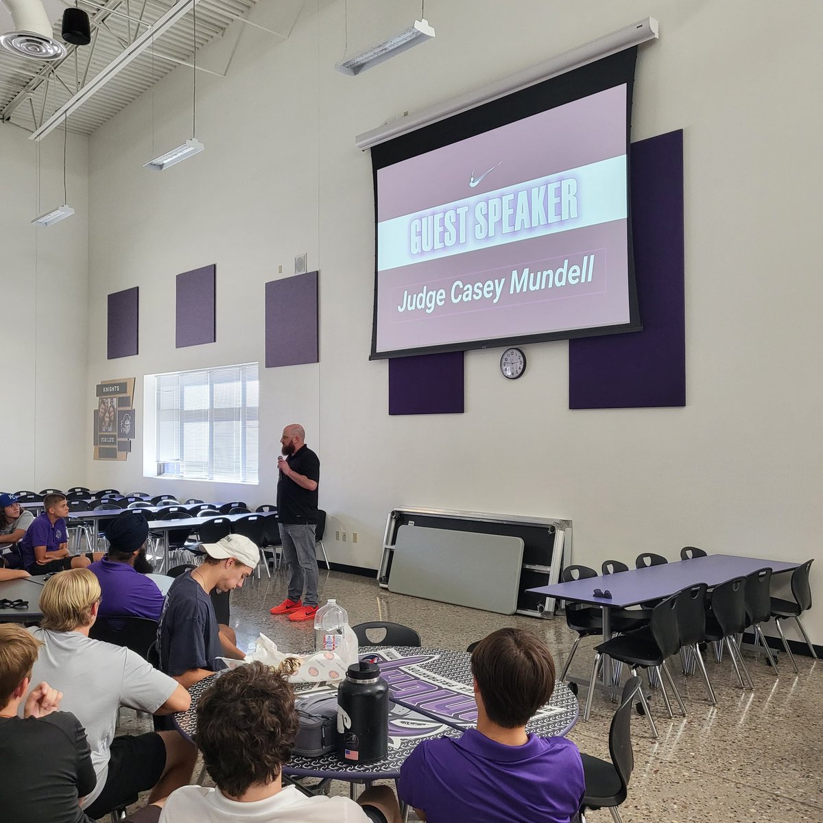 Appreciate the Honorable Judge Casey Mundell for coming to talk to our program about Drug Awareness and Consequences! @ACPAthletics @CUSDAthletics