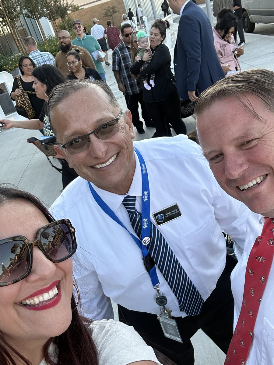 Thank you <a href="/puhsd/">Perris Union HSD</a>  for recognizing our awesome district employees this afternoon. I am celebrating 21 years of service. Had to photo bomb <a href="/Thomas_LaRochel/">Thomas La Rochelle</a> &amp; LHS teacher  &amp; friend Ms. Pales  both celebrating 15 years as well. <a href="/LibertyHSBison/">Liberty High School</a> in the house! 💙🦬💙