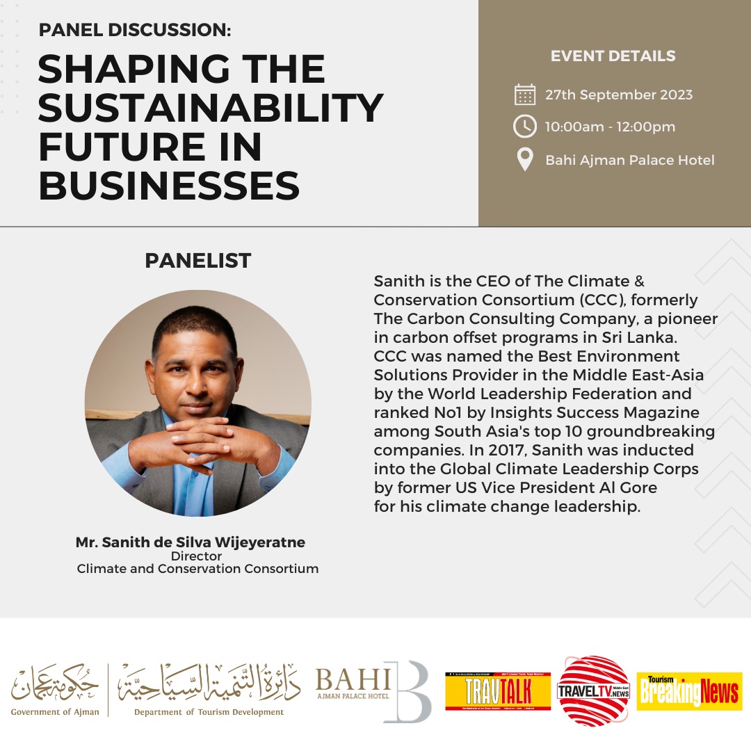 I am looking forward to sharing some insights  on advancing sustainability in the tourism industry. Let’sAjman today. Lets  start a meaningful discussion and find ways to create positive long-term impact. #SustainableTravel #GreenTravel #TourismSustainability