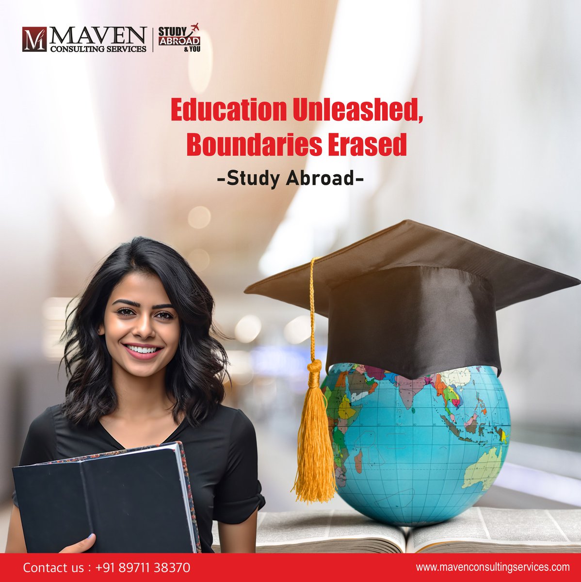 MavenContact's tweet image. Unleashing the power of education, erasing boundaries 🌍 Because the world is your classroom 🏫 Ready to take the leap?✈️ Apply now and make your study abroad dreams come true! 💯 #StudyAbroad #EducationUnleashed
Get in touch with us for expert counselling
at +91 89711 38370