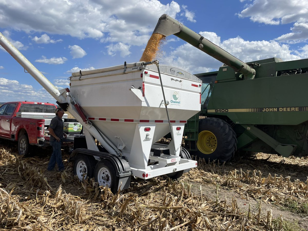 SteveTroesser's tweet photo. Got to hang out in Elsberry today with the Matt trifecta to take out a great Channel corn  plot. Big plot ranging from 97-118 day products. 214-78VT2PRIB poured out some bushels. https://t.co/1bRBXvNMn4