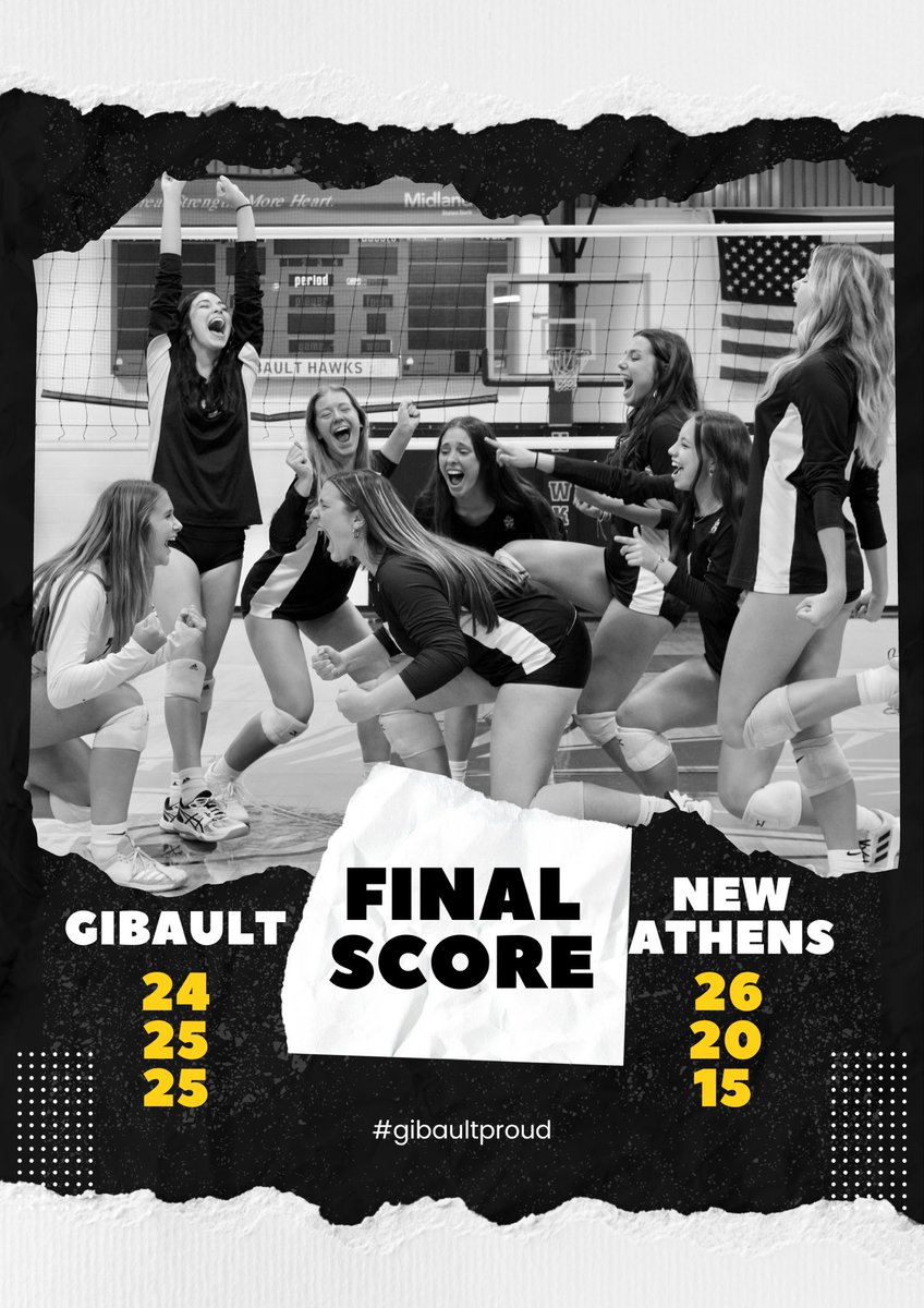 Program sweep for your Lady Hawks🧹 🧹 🧹A little bit of a slow start for Varsity, but they figured out what to do and pushed forward!!  Congrats ladies. Next up - home game tomorrow vs Roxana #gibaultproud