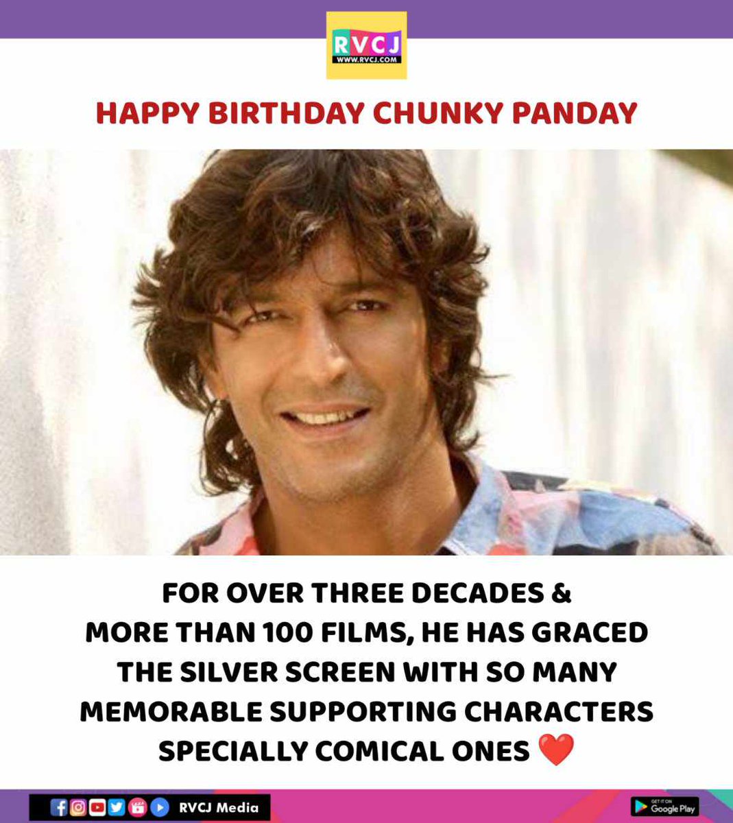 Happy Birthday Chunky Panday

#chunkypanday #rvcjinsta #rvcjmovies @ChunkyThePanday