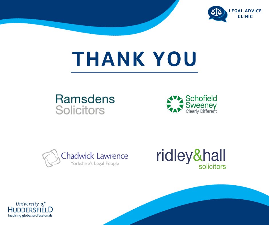 Last week, our student advisors were trained by solicitors from <a href="/RamsdensLLP/">Ramsdens Solicitors LLP</a>, <a href="/schoeys/">Schofield Sweeney</a>, <a href="/YorkshireLegal/">Chadwick Lawrence</a>, and <a href="/ridleyandhall/">Ridley & Hall</a>. Thank you for offering your time and experience as students prepare to meet clients this year!
#LegalAdviceClinic #FreeLegalAdvice #Huddersfield
