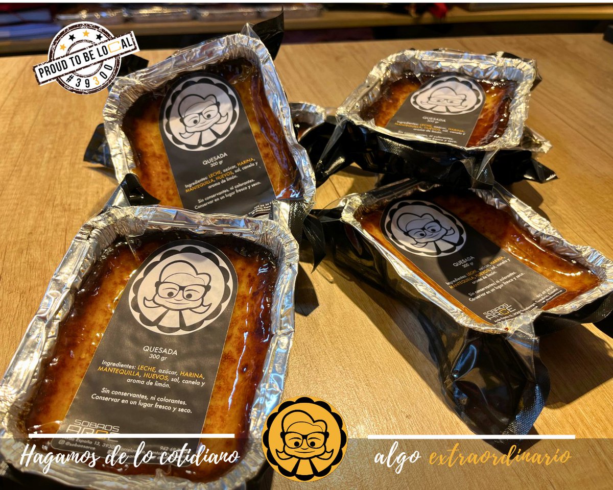 SobaosArce's tweet photo. Son las benjaminas de nuestra #familia, pero no os dejéis engañar por su tamaño. Con todo el #sabor de nuestra #quesada, pero en formato reducido
Nuestras #quesaducas son perfectas para esos días en los que tenemos antojos de dulce
#SobaosArce #ElSobaodeTorrelavega #quesadas https://t.co/fHlsWXujbM
