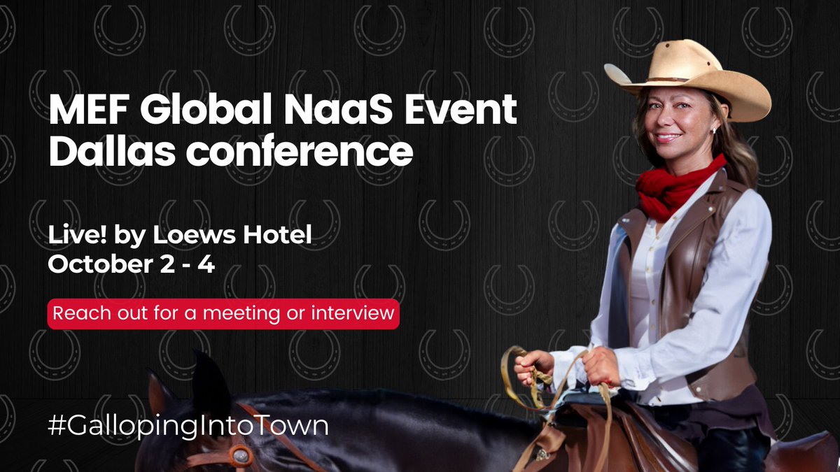 hottelecom's tweet photo. #GallopingIntoTown! Join me at the MEF Global Naas Event – Live! By Loews Hotel from October 2-4 in Dallas, USA. Ready to chat about boosting your marketing efforts or up for a sizzling HOTSeat challenge?
 
#GlobalNaasEvent #Marketing #Events #HotSeat #GallopingIntoTown! https://t.co/XoetUN3gmy