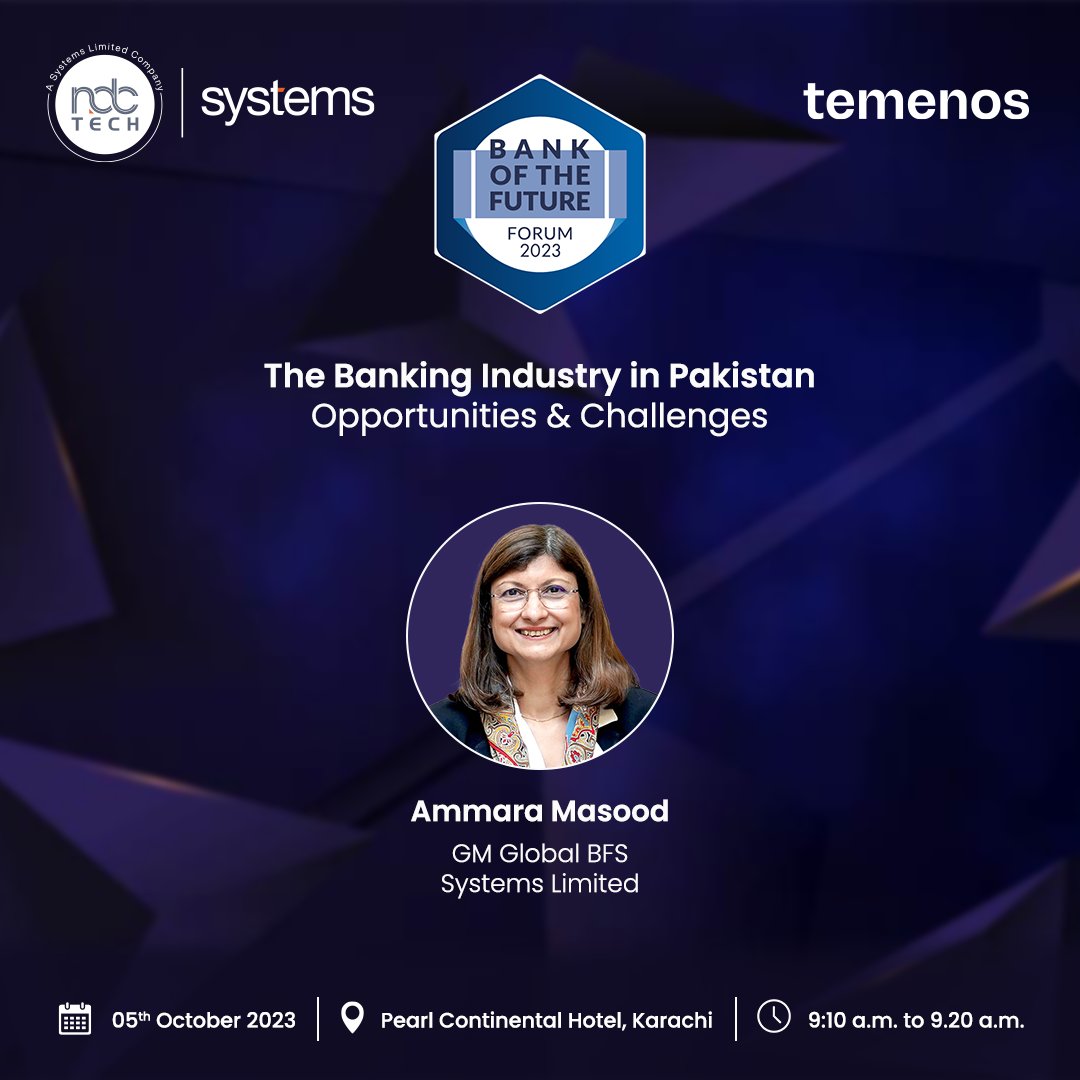 NdcTechTweet's tweet image. We are pleased to bring on board with us leading minds from the banking industry who will be setting the stage at Bank of the Future Forum 2023. Don’t miss out on the chance to be a part of this incredible forum
Register now: lnkd.in/d2Vwgxyb
#NdcTech #Temenos #Systems