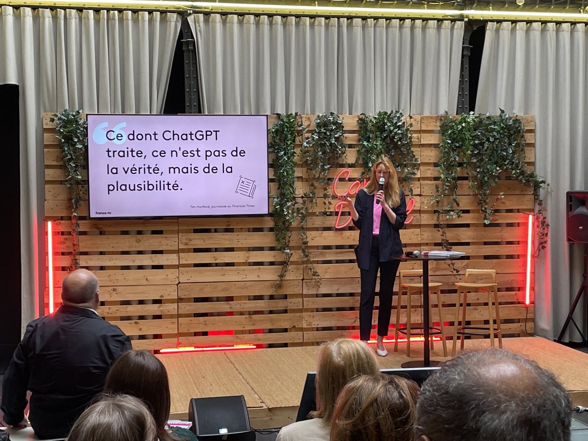 Il est toujours bon de le rappeler.

(En direct de la Keynote « le big bang de l’IA générative dans les médias » de ⁦<a href="/kati_bremme/">kati bremme</a>⁩)