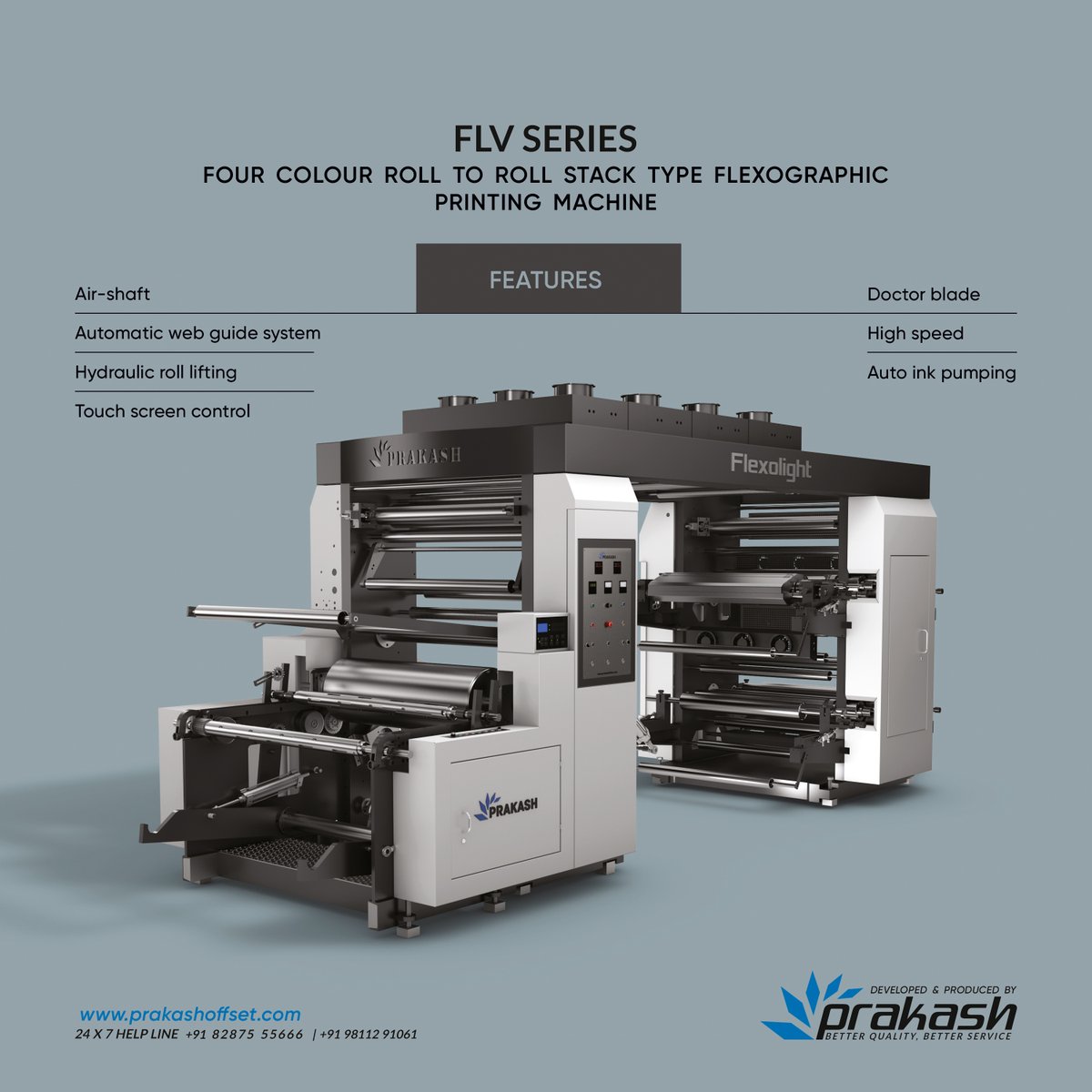 prakashmachine's tweet image. The Cutting-Edge Flexographic Printing Machine👈
 
𝟰 𝗖𝗼𝗹𝗼𝘂𝗿 𝗨𝗻𝗶𝘁 𝗧𝘆𝗽𝗲 𝗙𝗹𝗲𝘅𝗼𝗴𝗿𝗮𝗽𝗵𝗶𝗰 𝗣𝗿𝗶𝗻𝘁𝗶𝗻𝗴 𝗠𝗮𝗰𝗵𝗶𝗻𝗲

Fore more information - bit.ly/3ABKYcb

#Flexomachine #PrintingTechnology #FlexoMachine #CuttingEdge