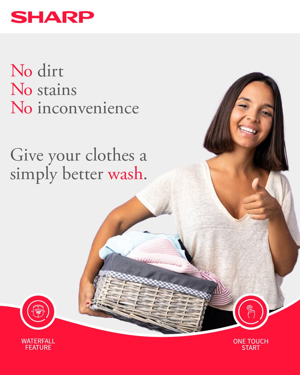 sharp_india_'s tweet photo. Introducing Sharp’s new range of washing machines with better cleaning and flexible wash cycles for an enhanced washing experience.
Visit: https://t.co/GvfWxpNcs6
#SHARP #beoriginal #sharpsmartappliances #smartappliances #homeappliances #washingmachine #topload #laundry https://t.co/gvrj71fSM5