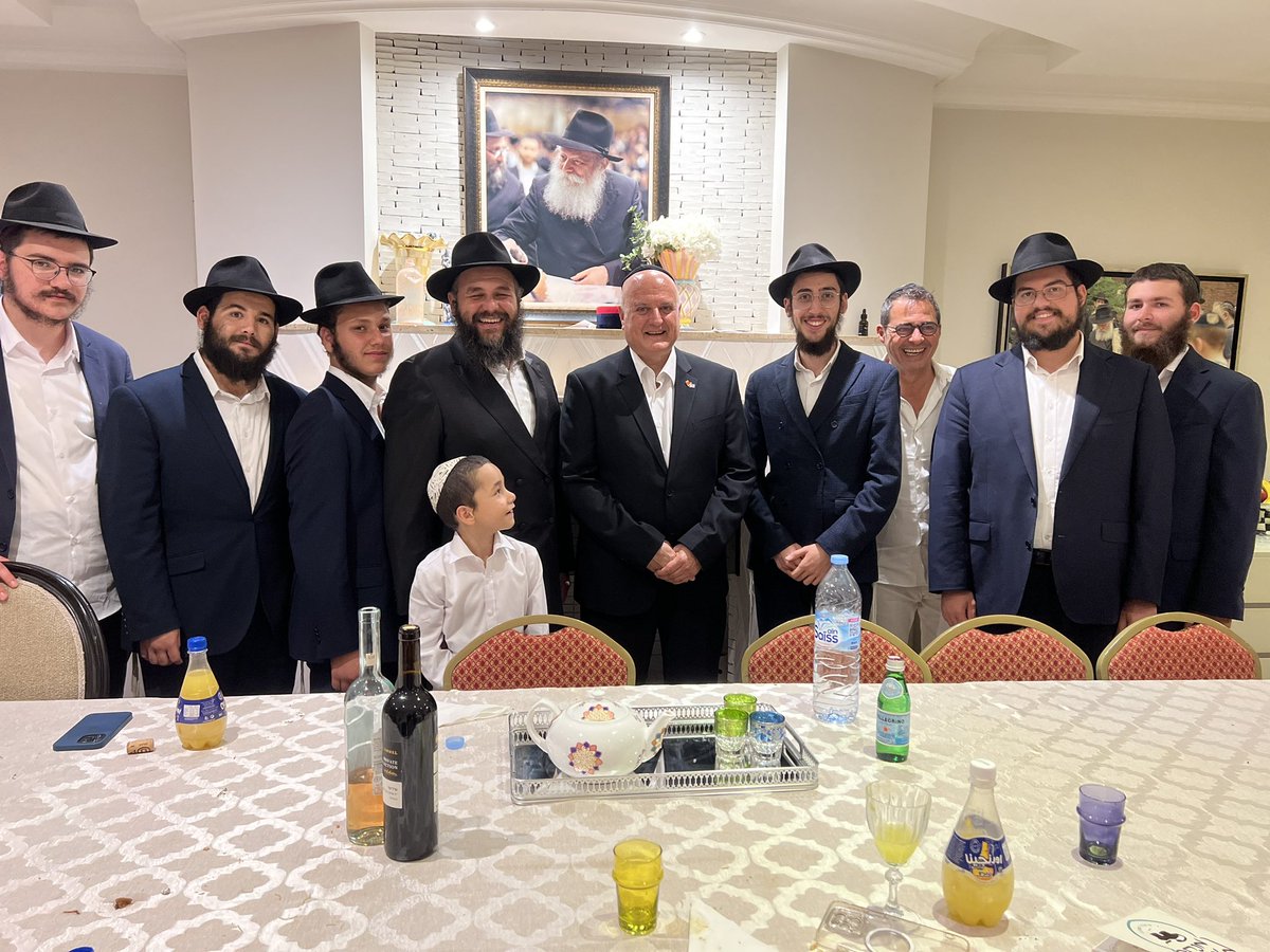 Hosting <a href="/DavidGovrin/">Dr. David Govrin</a>, Israeli ambassador to Morocco, and the Bochrim who are dedicating their time to help during the holidays, at our home after Yom Kippur. Grateful for the opportunity to open our doors and share meaningful conversations. 🏠#CommunityUnity #YomKippurReflections