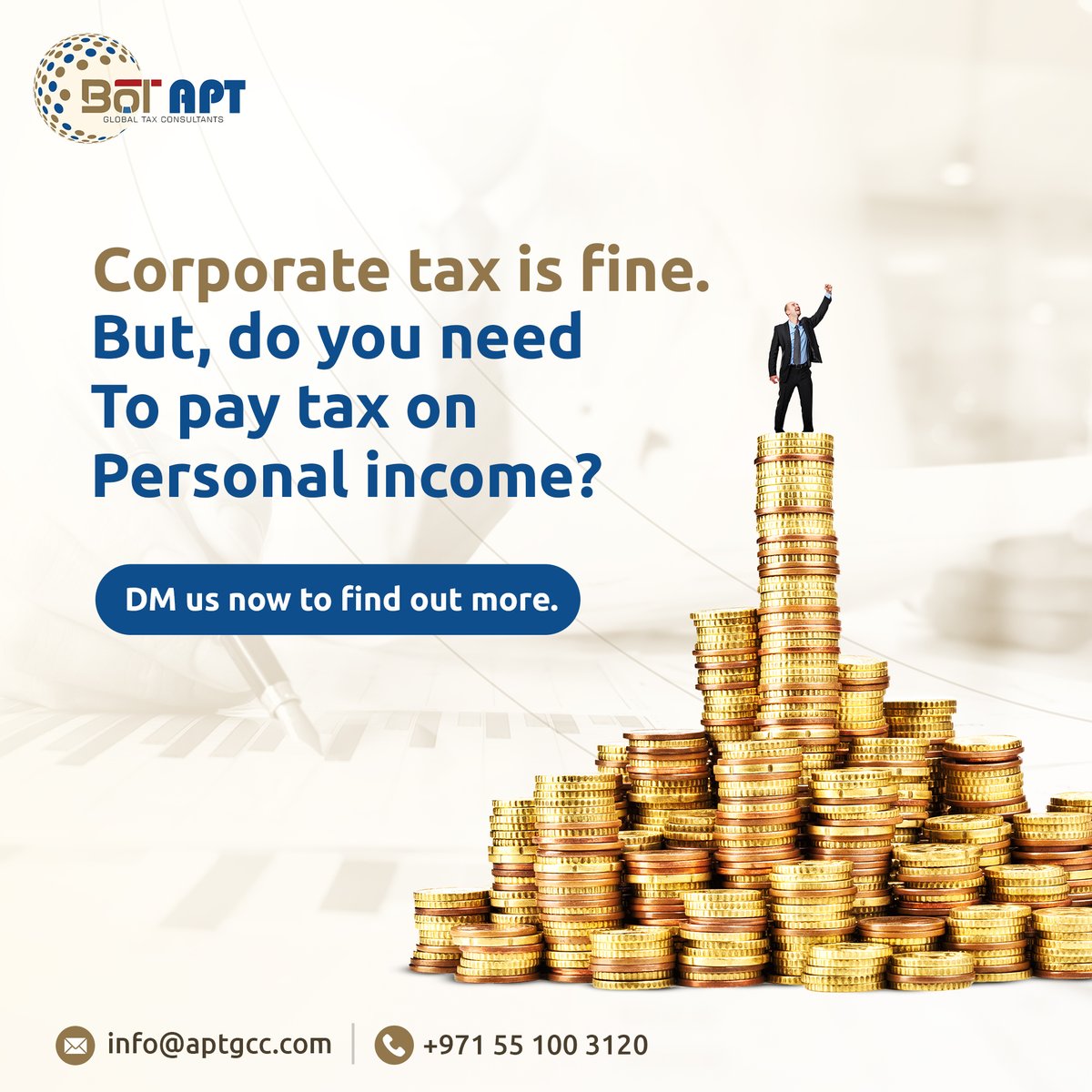 BOTAPTGlobalTax's tweet photo. UAE Tax Update: UAE Corporate Tax at 9% on certain business incomes, no personal income tax. Stay tuned for more insights. 
#UAETaxLaws #TaxationInUAE #TaxInsights https://t.co/MCpQwU2tHr