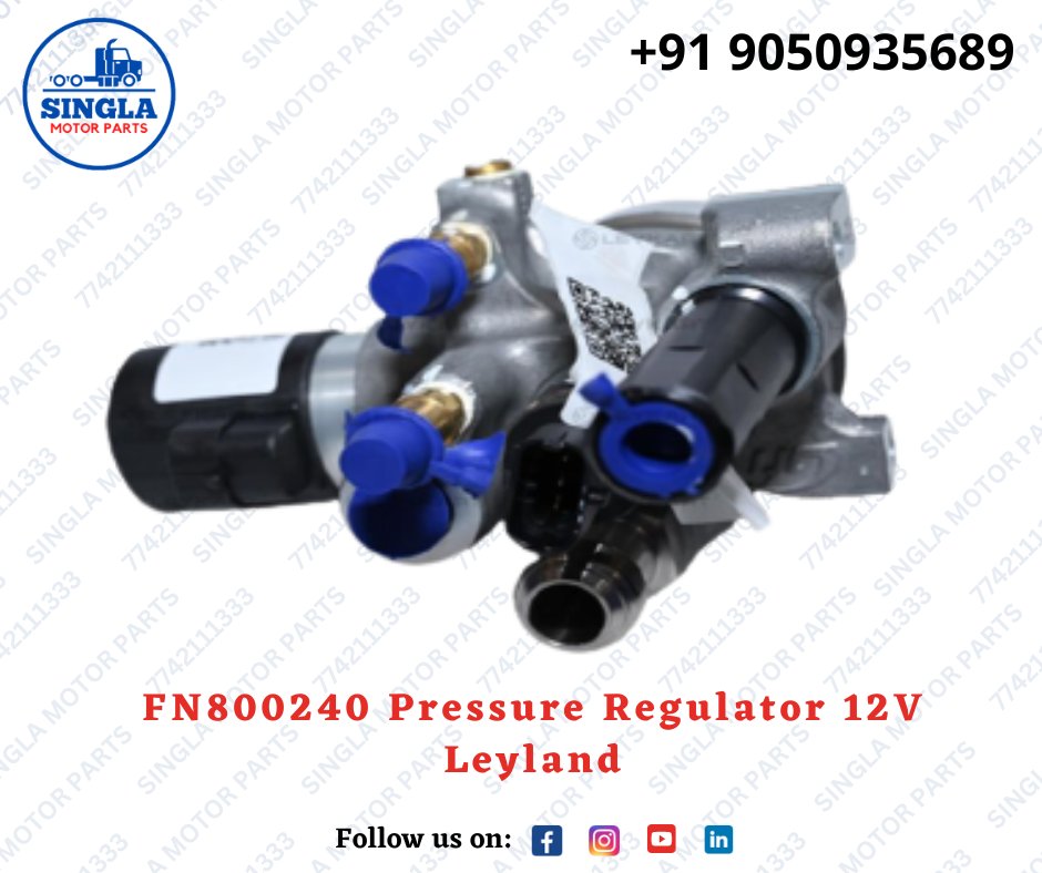 FN800240 Pressure Regulator Leyland
singlamotorparts.com/product/fn8002…
All types of light commercial and heavy vehicle parts are available here, Call or WhatsApp: 077421 11333
#SinglaMotorParts #pressureregulator #leyland #12v #FNB800240 #regulators #heavyvehicleparts #autopartssupplier