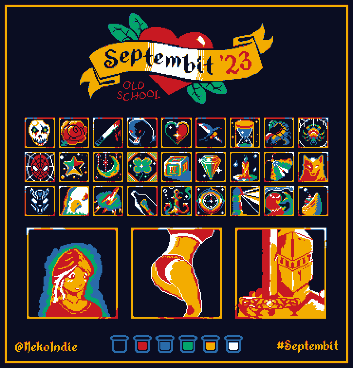 trnkdev's tweet photo. Was having so much fun with #septembit hosted by @Saultoons  😍😍😍

#pixelartwork #Pixelart https://t.co/CaqVHzfoep