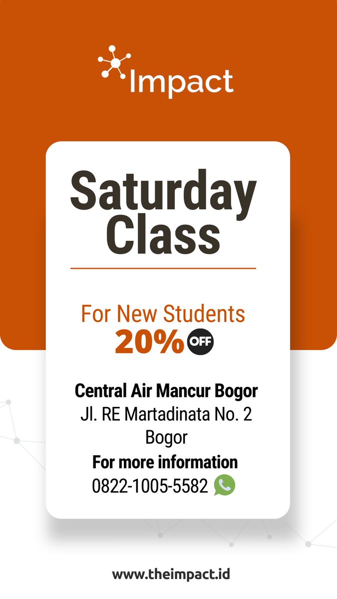 Calling all English speakers wanna be, Saturday class is 20% off!! 

#beyondlanguage #englishcourseinBogor #kursusbahasainggris #kursusdibogor