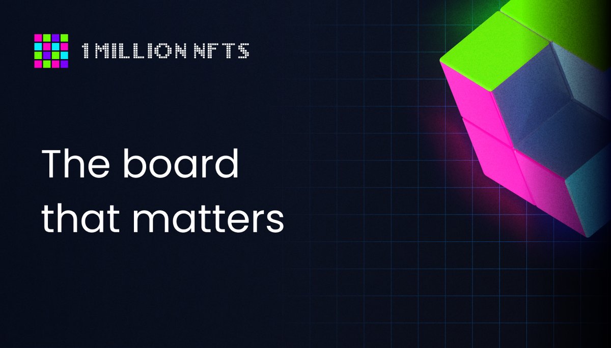 $1MIL token is the exclusive key to the pixel space, allowing individuals to leave their mark as contributors to #1MillionNFTs. 

Join at 1mlnnfts.com to be part of this creative movement.
