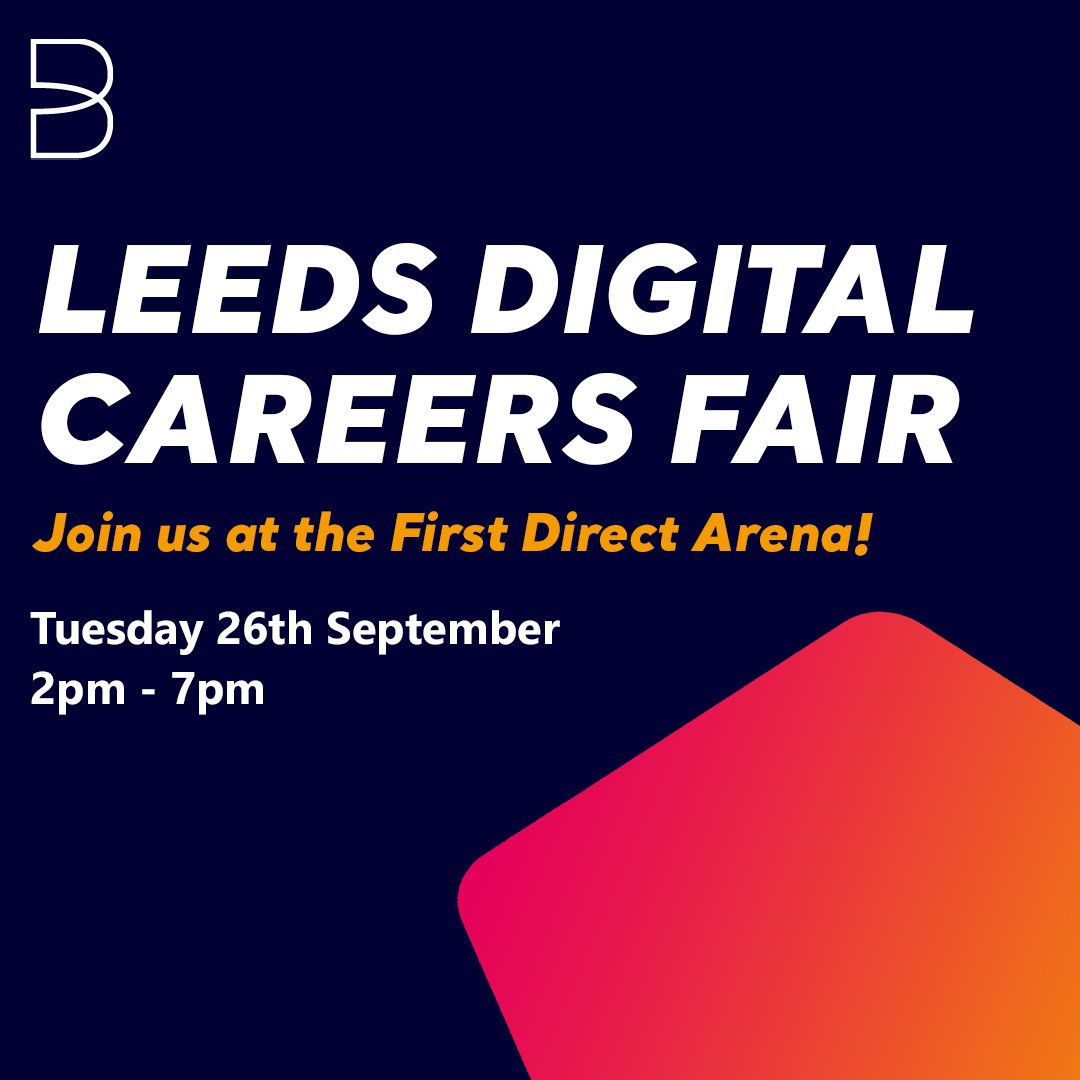 Catch us today at the Leeds Digital Careers Fair @fdarena 📍 We'll be there to discuss all things apprenticeships from 2pm till 7pm See you there! 🚀 #LDCF