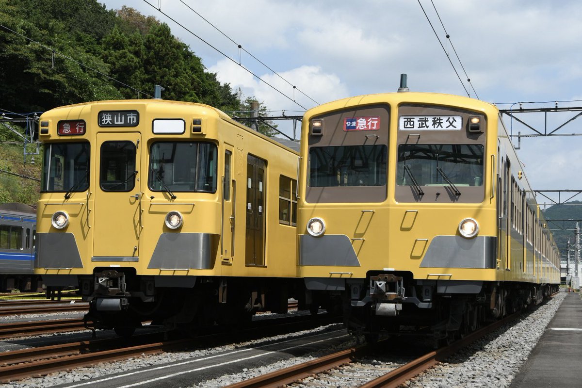 s3c08's tweet photo. サステナ車両に湧いてしまったけど、見慣れた黄色い西武線サヨナラへのカウントダウンも始まったとも言えるのかな。 https://t.co/SxDHG4tvdQ