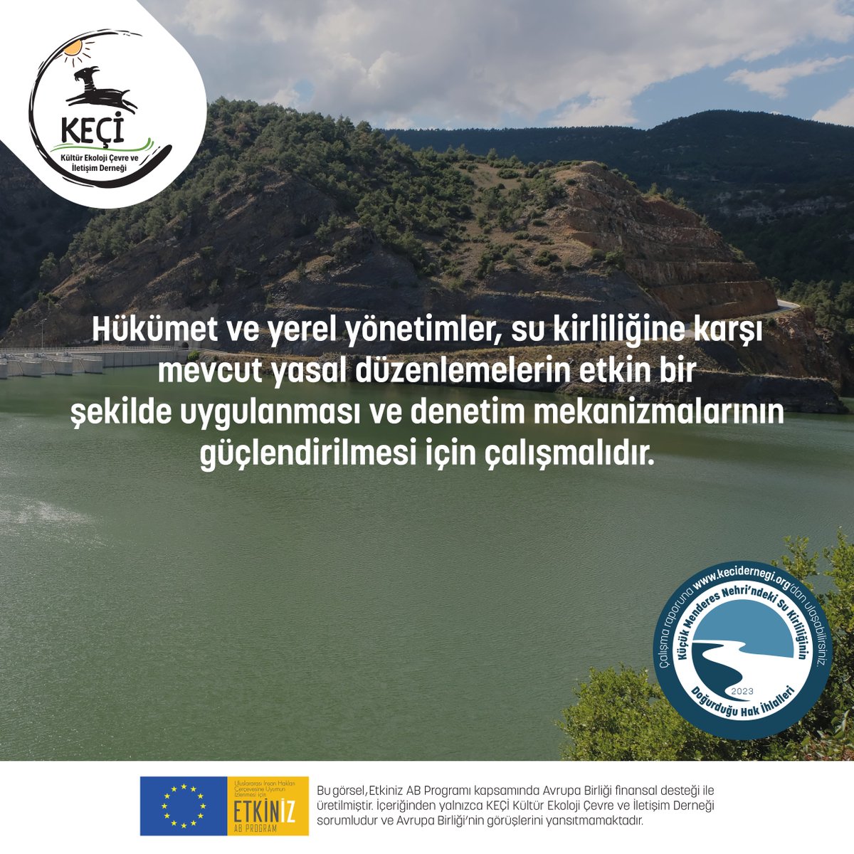 Küçük Menderes Nehri’ndeki kirliliğinin doğurduğu hak ihlallerini izliyoruz: 💦Hükümet ve yerel yönetimler, su kirliliğine karşı mevcut yasal düzenlemelerin etkin bir şekilde uygulanması ve denetim mekanizmalarının güçlendirilmesi için çalışmalıdır. @etkinizab #küçükmenderes