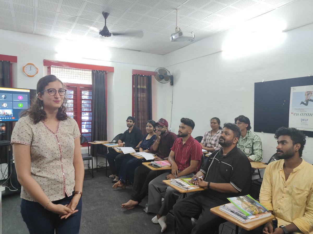 DeTrivandrum's tweet photo. Director Margot Michaud Welcomes New French Language and Culture Enthusiasts!
Join us for an exciting journey of learning French and exploring French culture. Register now through the link in our bio. For more details, scroll our page. Embark on Your French Journey with AFT!! https://t.co/V3W9y9a6yW