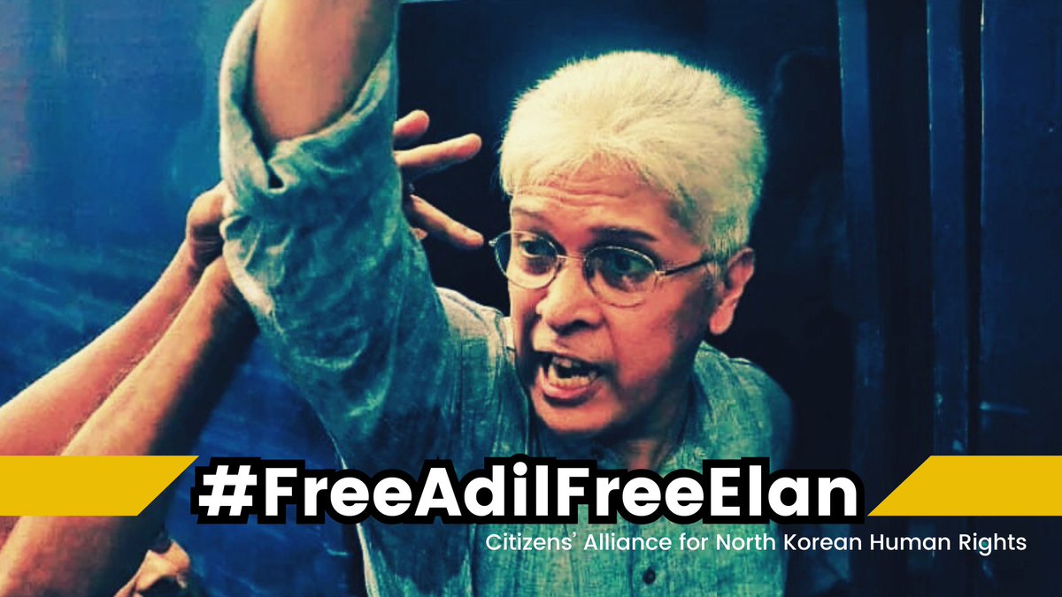 NKHumanRights's tweet photo. #Odhikar's Secretary Adilur Rahman Khan and Director ASM Nasiruddin Elan were sentenced to 2 years of imprisonment for publishing a fact finding report on extrajudicial killings by Bangladesh security forces in 2013. Human rights defenders need to be protected! #FreeAdilFreeElan https://t.co/8eDvgeJTKd