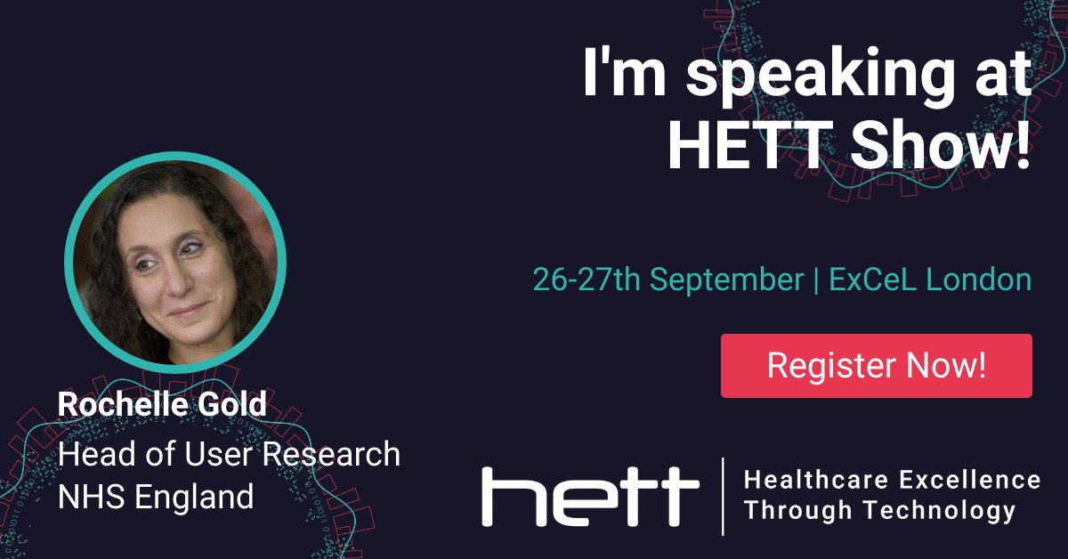 Looking forward to speaking @HETTShow tomorrow. I'll be with with Sam Menter and Roy Jogiya discussing best practice in #UserCentredDesign and how to harness the power of lived experience. . If you are here today and tomorrow, come say hello.