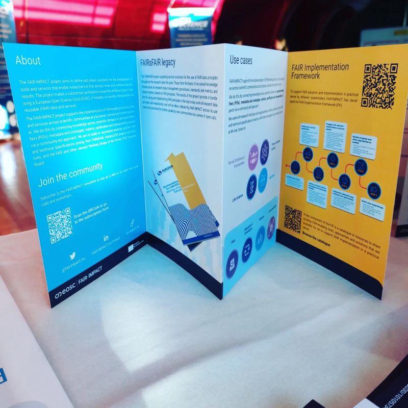 fairimpact_eu's tweet photo. If you are at the #OSFair2023 &amp; want to know recommendations for alignment &amp; synchronisation around #FAIRpractices, pass by the FAIR-IMPACT stand &amp; get our 1st #SynchronisationForce report! Also, learn about our #OpenCalls that help you become #FAIRdata😁 https://t.co/xx72hRwJgU https://t.co/pOB72xEayW