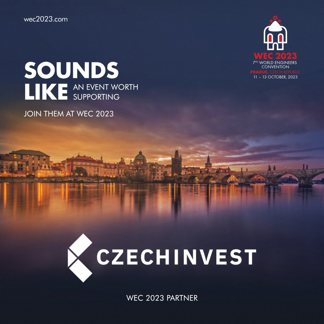 🤝It is our pleasure to introduce our new partner - @CzechInvest_CZ ❗
The CzechInvest agency fulfills a key role in the field of business and investment support in its comprehensive form.
You can find more information at czechinvest.org.
#WEC2023 #Engineering #engineer