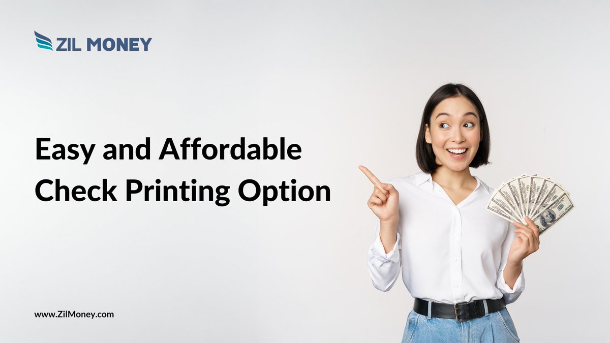 ZilMoney's tweet image. Personal checks to order are expensive compared to printing checks. You can print checks from home or office with ZilMoney.com. It offers ACH transactions, wire transfers, credit card payments, etc.

Learn more: zilmoney.com/order-personal…

#PersonalChecksToOrder…