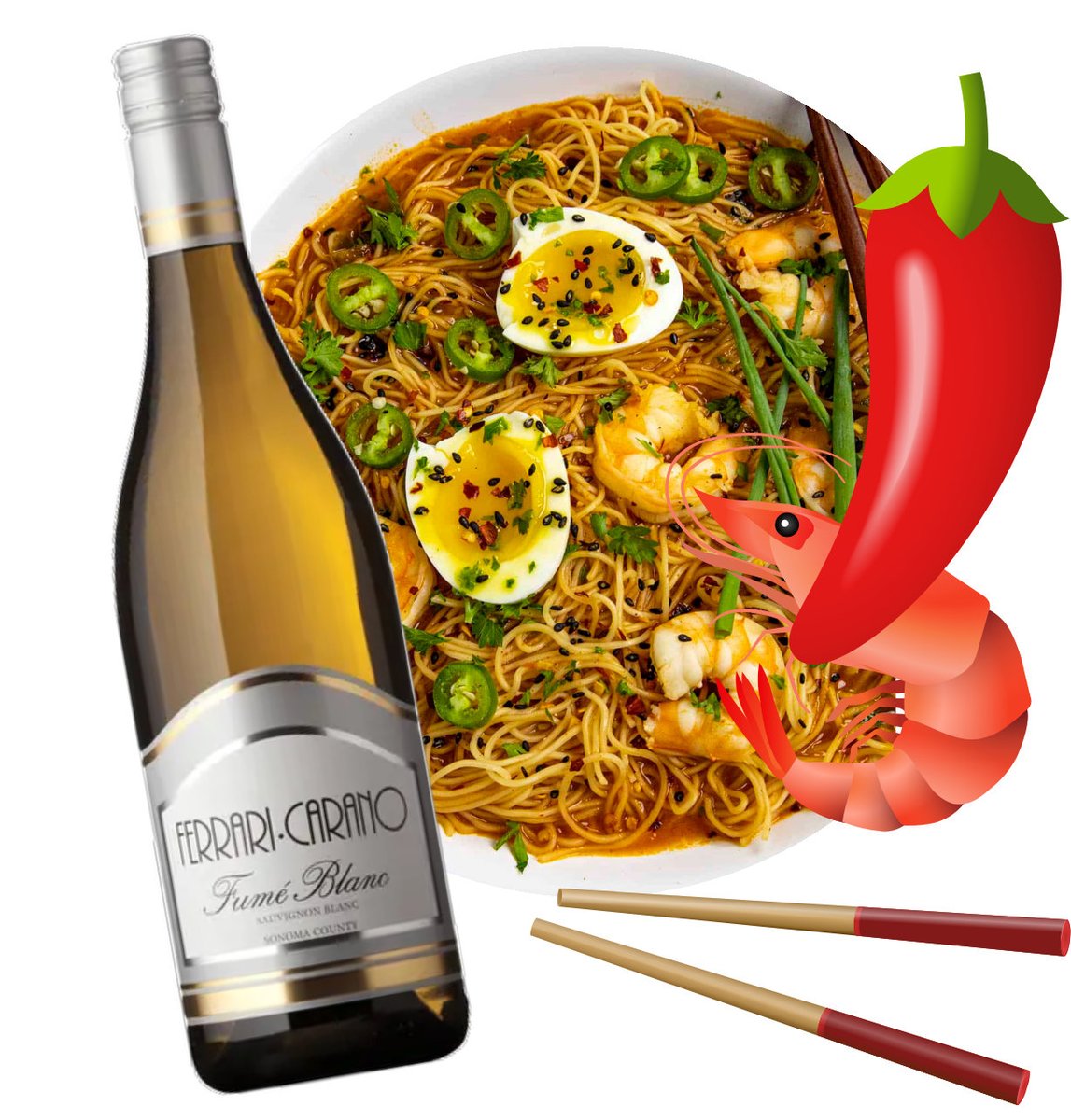 🍜 Pair Ferrari-Carano Fumé Blanc (now 10% off) tinyurl.com/346hmkhx with Spicy Ramen Noodles for a culinary match made in heaven! Recipe here: chilipeppermadness.com/spicy-ramen-no… #WinePairing #trianglewineco #spicynoodles #fumeblanc <a href="/jalapenomadness/">Spicy Recipes (Chili Pepper Madness)</a>