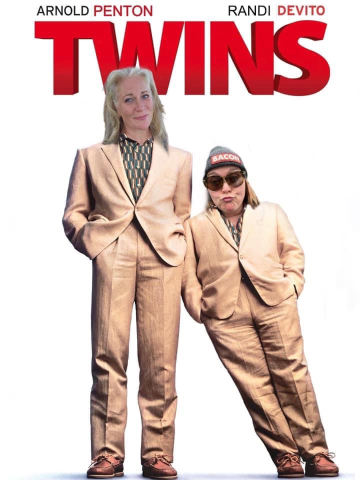 My colleague <a href="/pentononcbc/">Sarah Penton</a> were making jokes on air about height. She is much taller then me (who isn’t) I made the old #Twins movie joke…… which resulted in this. #PureGold #ThanksPhotoShopFreinds
