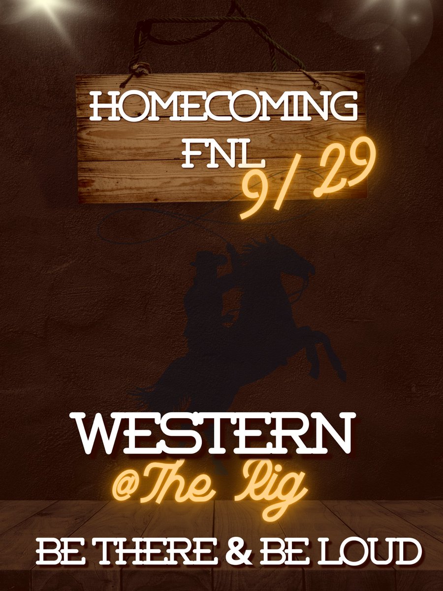 PearlandSection's tweet photo. ‼️theme for HOMECOMING game (9/29‼️ bring your nicest pair of cowboy boots and a voice ready to cheer! 🤠🐎⭐️ https://t.co/hbFNUsmzh6
